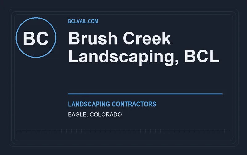 Brush Creek Landscaping, BCL in Eagle, Colorado