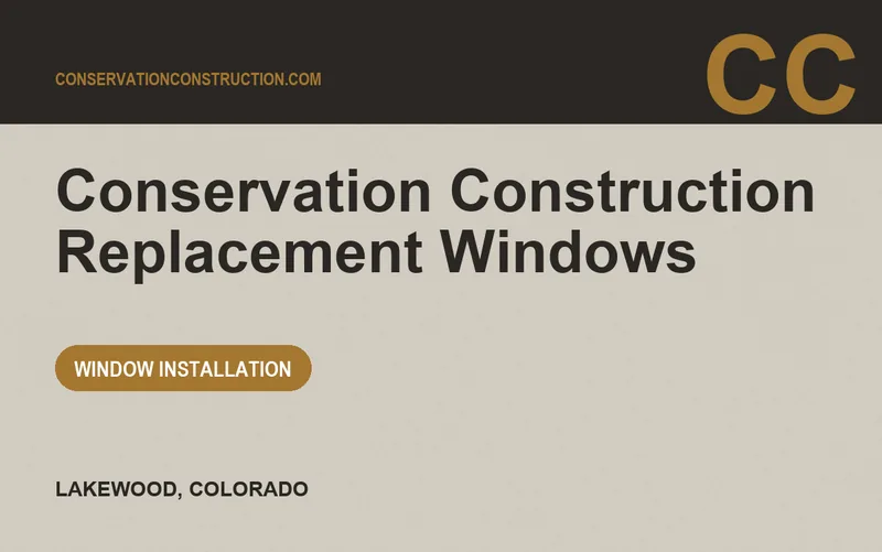 Conservation Construction Replacement Windows in Lakewood, Colorado