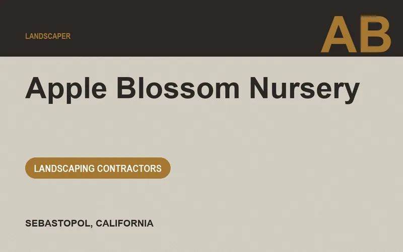 Apple Blossom Nursery in Sebastopol, California