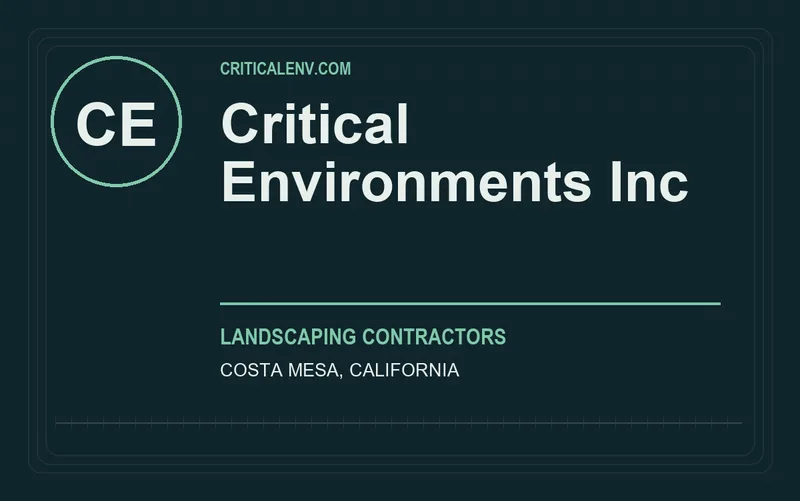 Critical Environments Inc in Costa Mesa, California