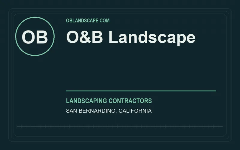 O&B LANDSCAPE in San Bernardino, California