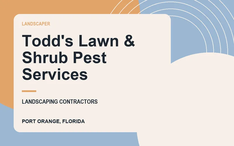 Todd's Lawn & Shrub Pest Services in Port Orange, Florida