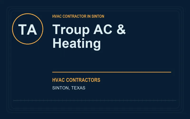 Troup AC & Heating in Sinton, Texas