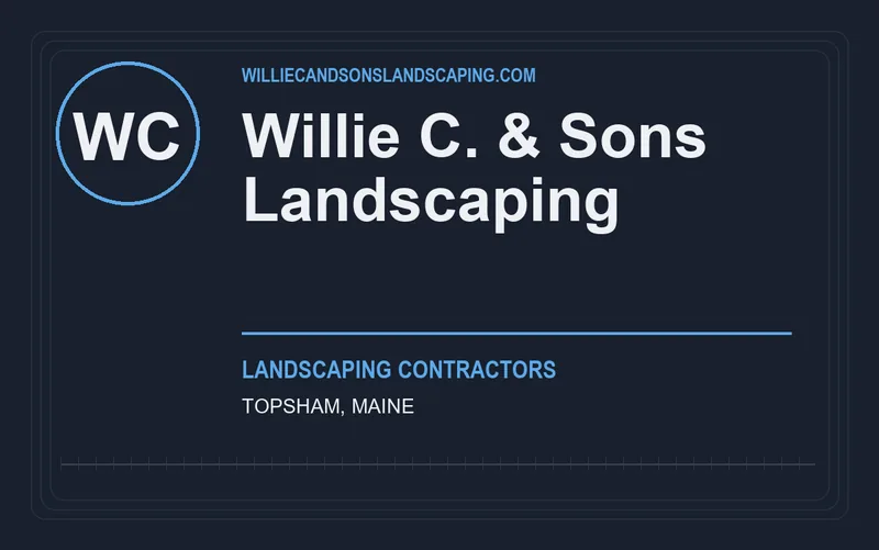 Willie C. & Sons Landscaping in Topsham, Maine