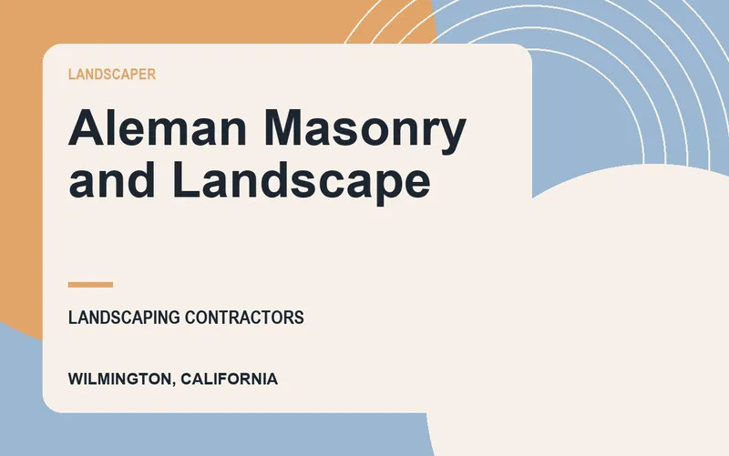 Aleman Masonry and Landscape in Wilmington, California