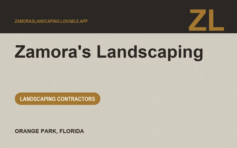 Zamora's Landscaping in Orange Park, Florida