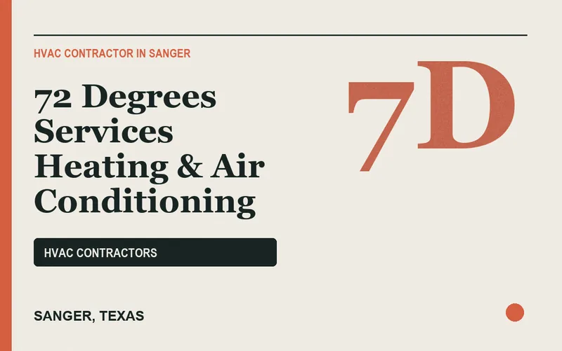 72 Degrees Services Heating & Air Conditioning in Sanger, Texas
