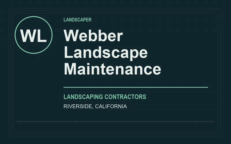 Webber Landscape Maintenance in Riverside, California