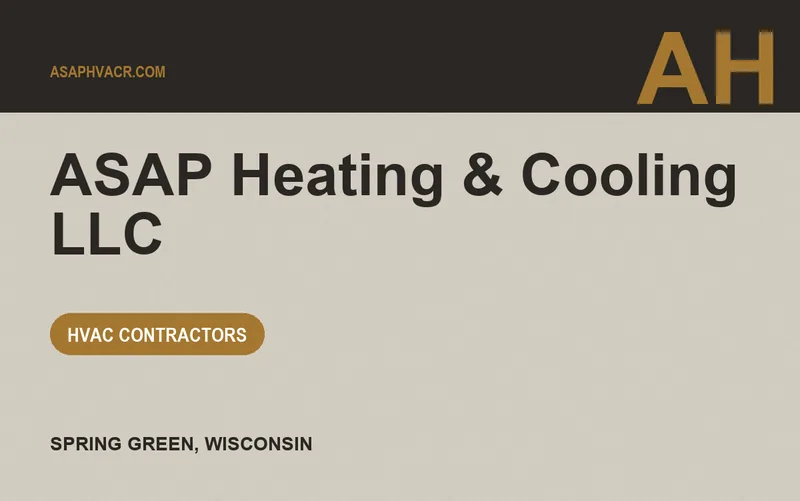 ASAP Heating & Cooling llc in Spring Green, Wisconsin