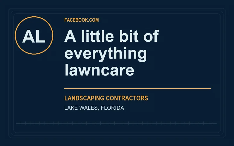 A little bit of everything lawncare in Lake Wales, Florida