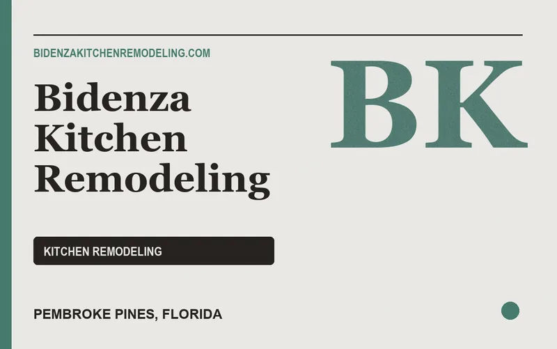 Bidenza Kitchen Remodeling in Pembroke Pines, Florida