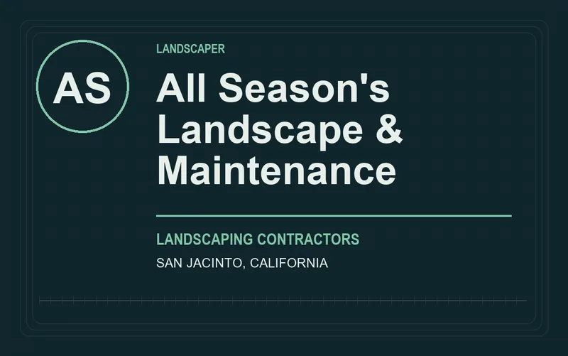 All Season's Landscape & Maintenance in San Jacinto, California