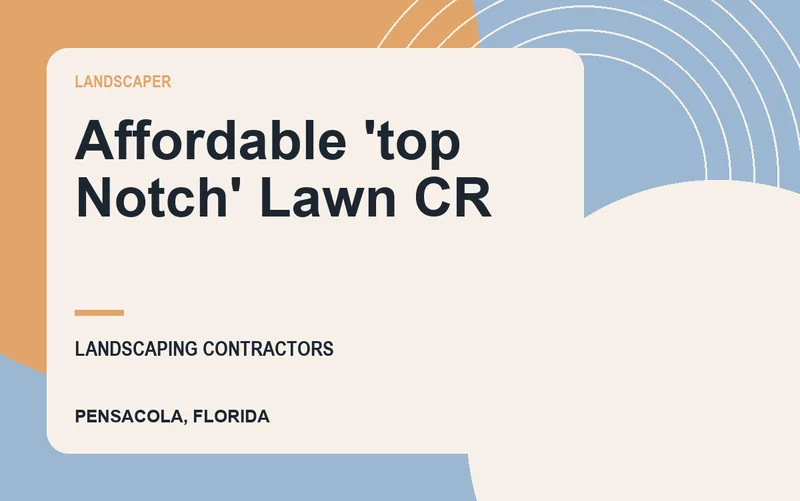 Affordable 'top Notch' Lawn Cr in Pensacola, Florida
