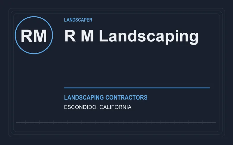 R M Landscaping in Escondido, California