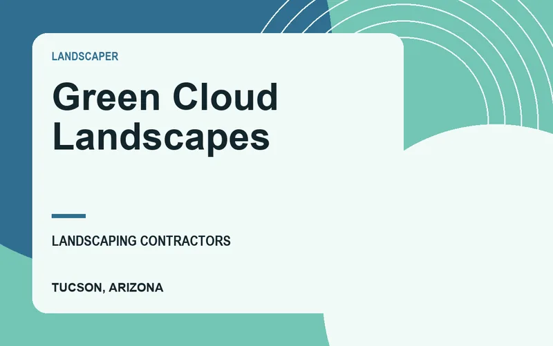 Green Cloud Landscapes in Tucson, Arizona