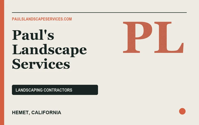 Paul's Landscape Services in Hemet, California