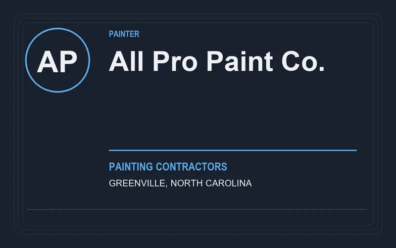 All Pro Paint Co. in Greenville, North Carolina