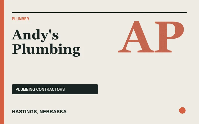 Andy's Plumbing in Hastings, Nebraska
