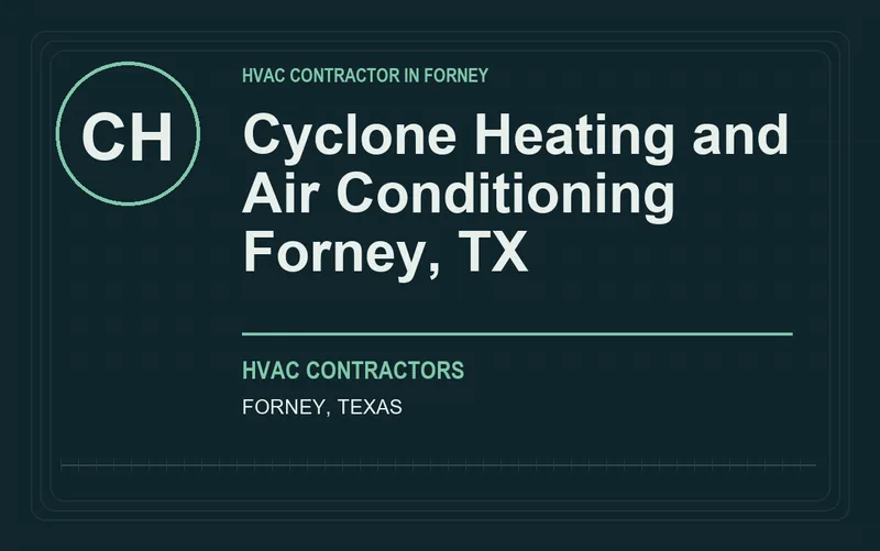 Cyclone Heating and Air Conditioning Forney, TX in Forney, Texas