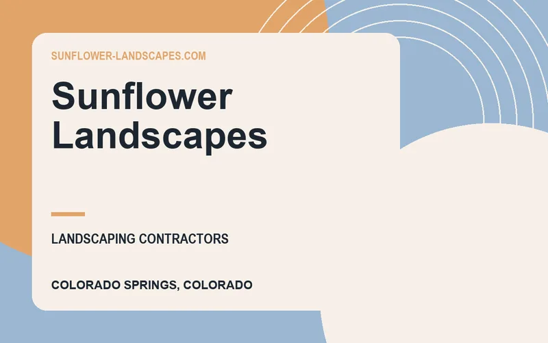 Sunflower Landscapes in Colorado Springs, Colorado