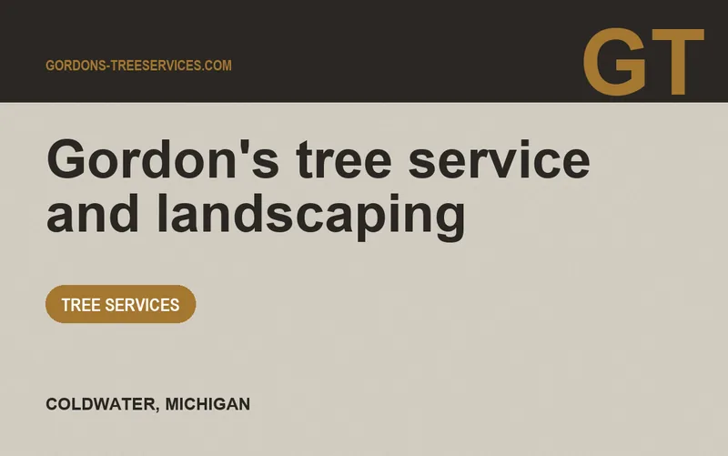 Gordon's tree service and landscaping in Coldwater, Michigan