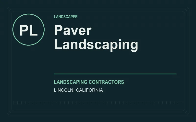 Paver Landscaping in Lincoln, California