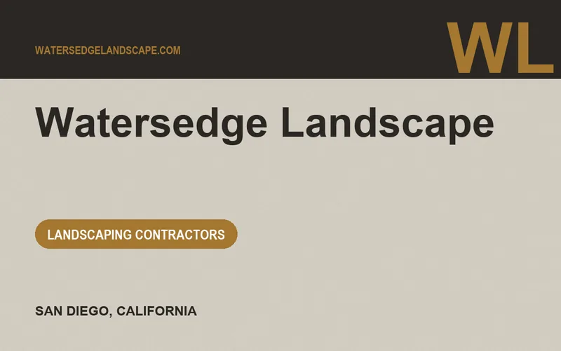 Watersedge Landscape in San Diego, California