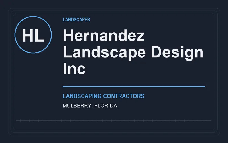 Hernandez Landscape Design Inc in Mulberry, Florida