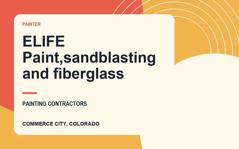 ELIFE Paint,sandblasting and fiberglass in Commerce City, Colorado
