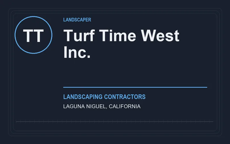 Turf Time West Inc. in Laguna Niguel, California