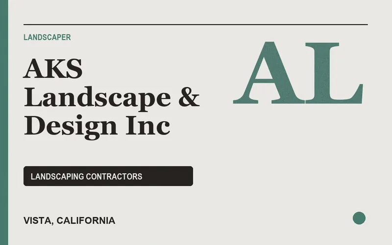 AKS Landscape & Design Inc in Vista, California