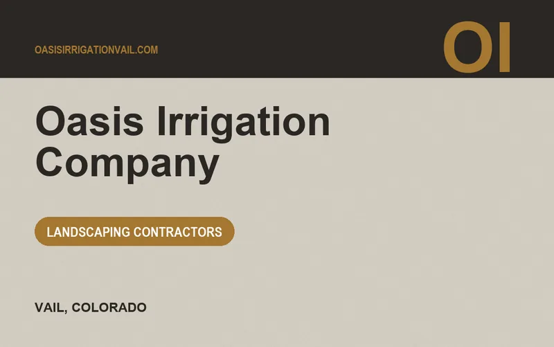 Oasis Irrigation Company in Vail, Colorado