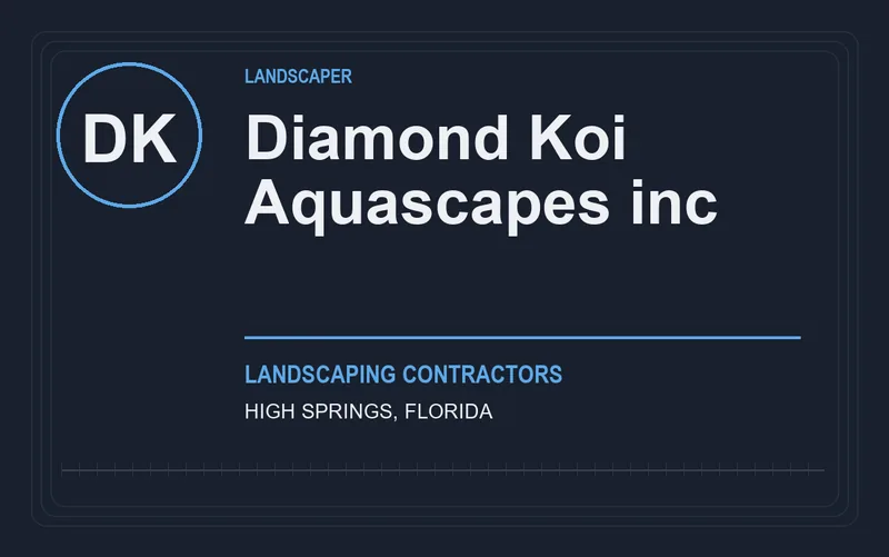 Diamond Koi Aquascapes inc in High Springs, Florida
