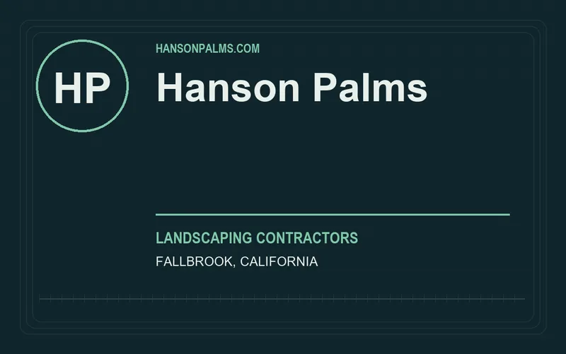 Hanson Palms in Fallbrook, California