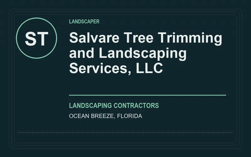 Salvare Tree Trimming and Landscaping Services, LLC in Ocean Breeze, Florida