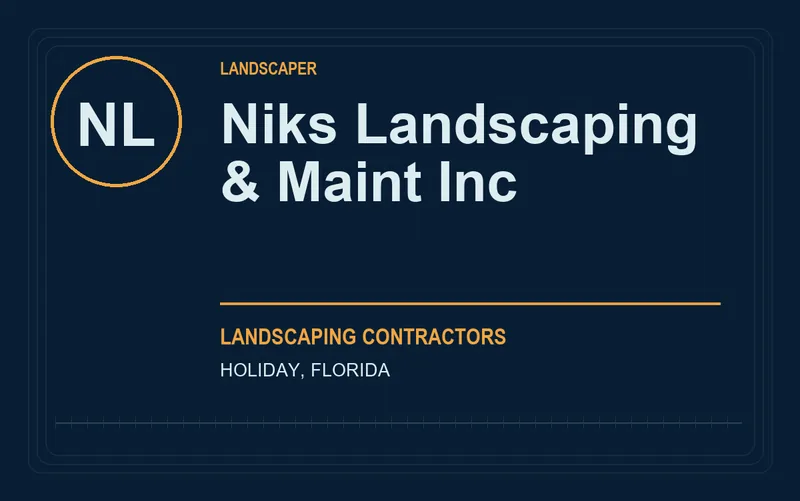 Niks Landscaping & Maint Inc in Holiday, Florida