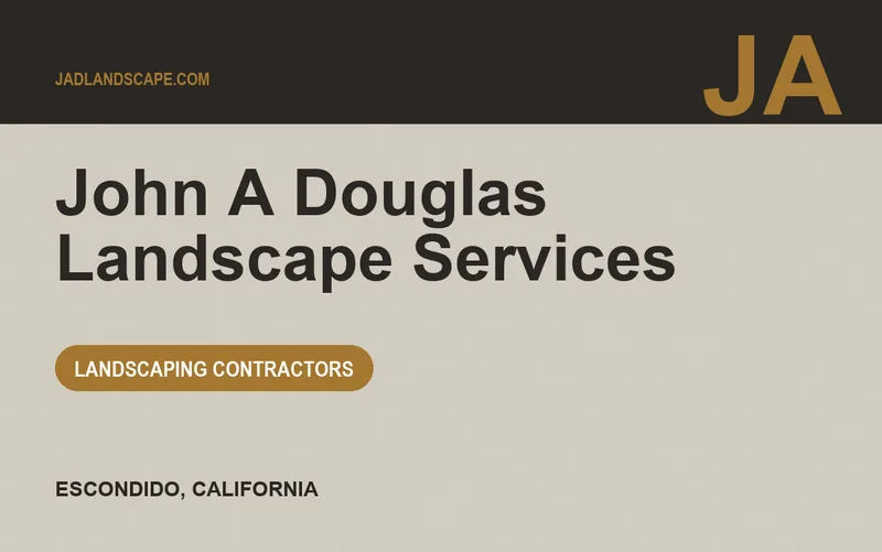 John A Douglas Landscape Services in Escondido, California
