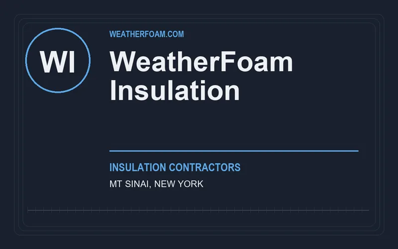 WeatherFoam Insulation in Mt Sinai, New York