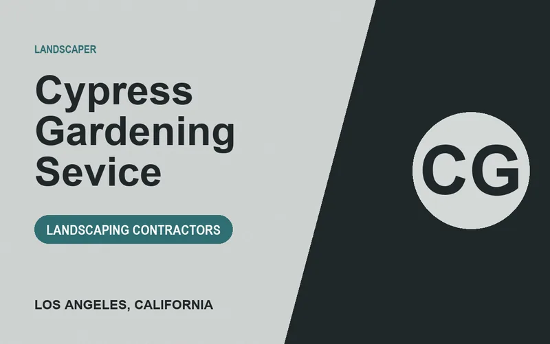 Cypress Gardening Sevice in Los Angeles, California