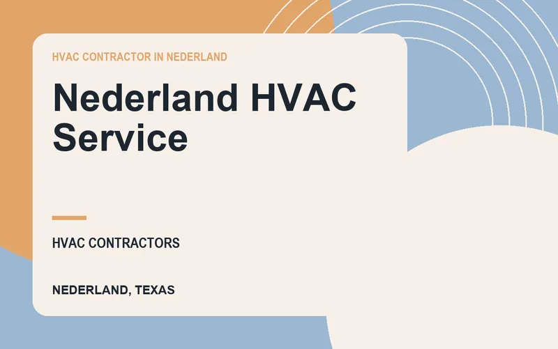 Nederland HVAC Service in Nederland, Texas