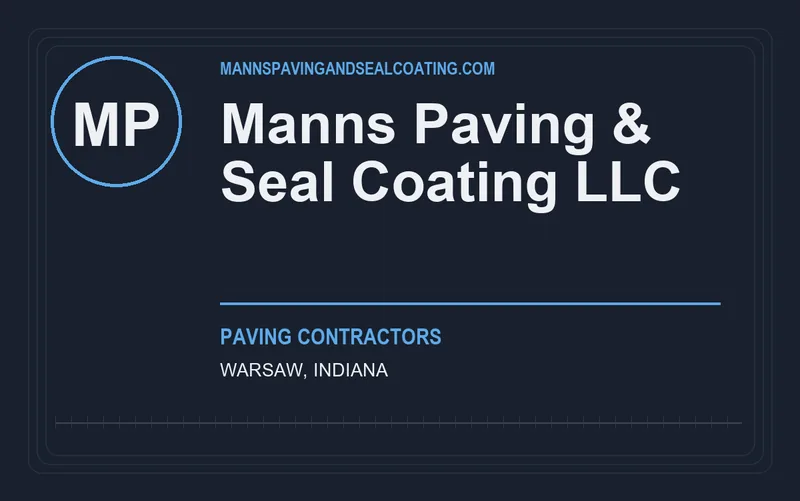 Manns Paving & Seal Coating LLC in Warsaw, Indiana