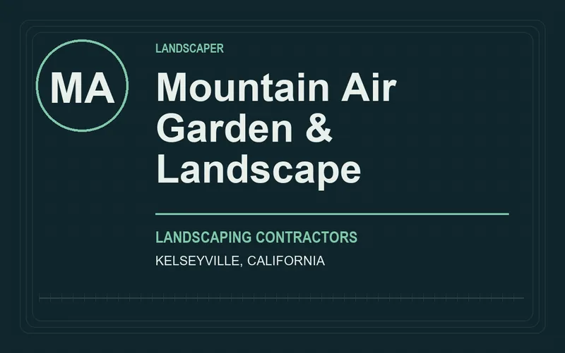 Mountain Air Garden & Landscape in Kelseyville, California