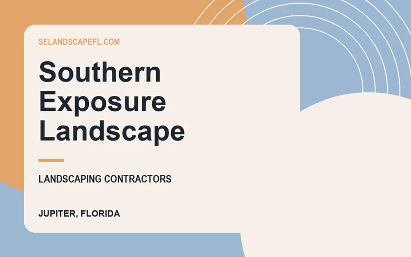Southern Exposure Landscape in Jupiter, Florida