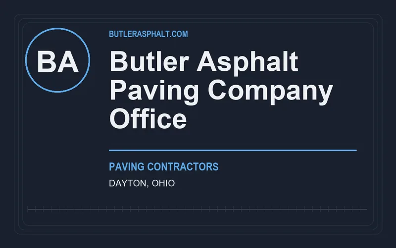 Butler Asphalt Paving Company Office in Dayton, Ohio