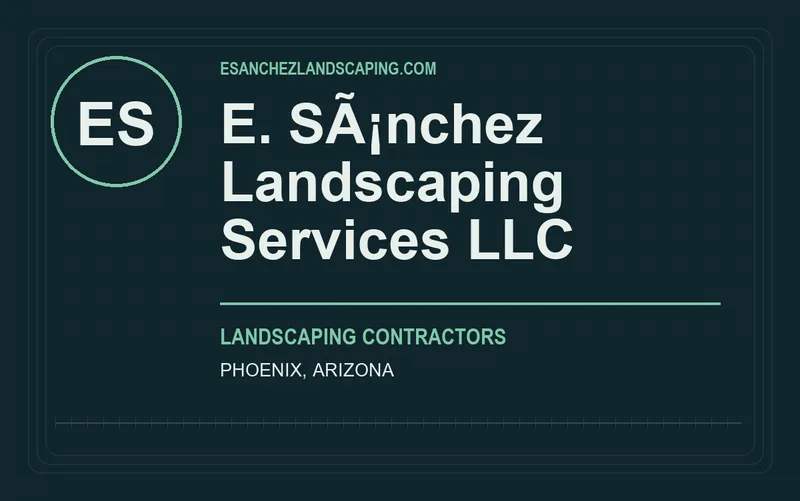 E. SÃ¡nchez Landscaping Services LLC in Phoenix, Arizona
