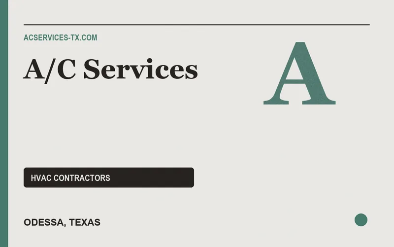 A/C Services in Odessa, Texas