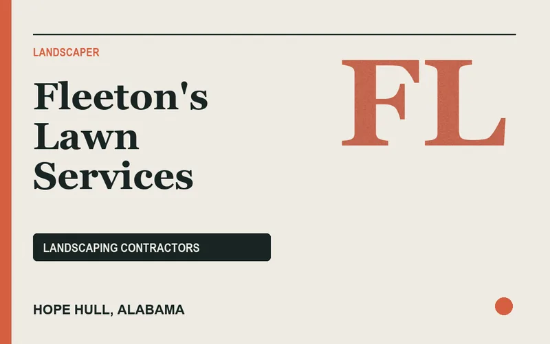 Fleeton's Lawn Services in Hope Hull, Alabama