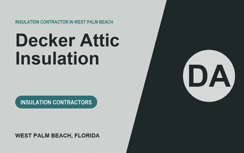 Decker Attic Insulation in West Palm Beach, Florida
