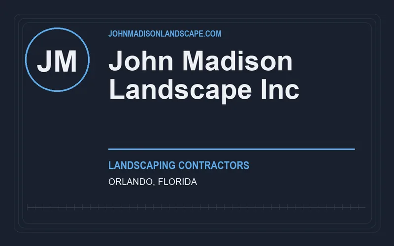John Madison Landscape Inc in Orlando, Florida