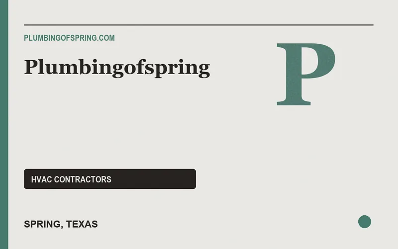 plumbingofspring in Spring, Texas